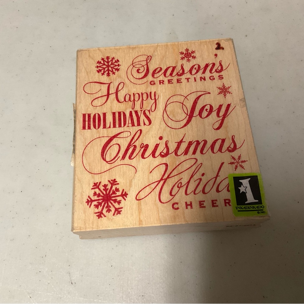 Joyful Holiday Wooden Block Decor